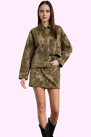 Kadın A line Mini Denim Etek Pamuk Normal Bel Kemersiz Günlük Kullanım Yaz Aylarının Vazgeçilmezi