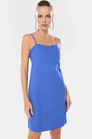Bodycon Mini Elbise Dokuma Pamuk Kolsuz Yazlık Tasarım Mükemmel Uyum