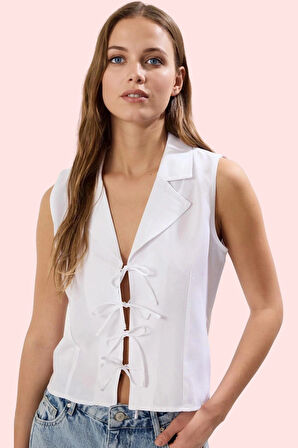 Kadın Basic Gömlek Kolsuz Regular Kalıp Günlük Kullanım İçin Rahat Yaz Aylarının Vazgeçilmezi