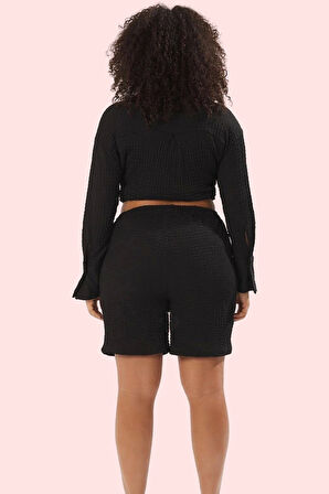 Kadın Büyük Beden Şort Polyester Rahat Günlük Kombin Hafta Sonu Yaz Aylarının Vazgeçilmezi