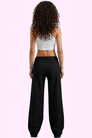 Kadın Casual Stil Finike Dokuma Geniş Paça Pantolon Günlük Kullanım Yaz Aylarının Vazgeçilmezi