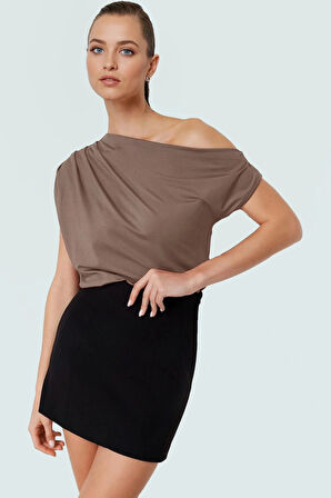 Regular Kalıp Polyester Bluz Yazlık Şıklık Seçkin Malzeme