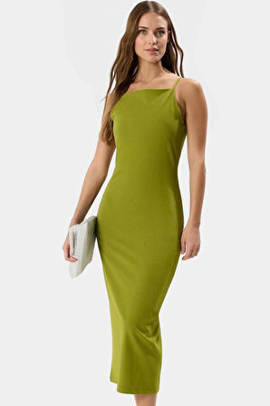 Şık ve Rahat Örme Midi Elbise Günlük Casual Stil Mükemmel Uyum Profesyonel Görünüm Premium Kalite