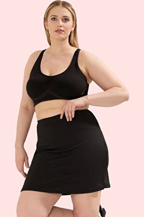 Kadın Regular Boy Şort Etek Örme Kumaş Geniş Paça Spor ve Günlük Kullanım Kaliteli Malzeme