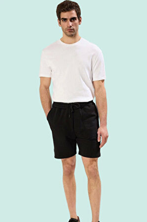 Erkek Yazlık Kısa Şort Pamuk Sloganlı Boru Paça Günlük Stil Hafta Sonu Yaz Aylarının Vazgeçilmezi