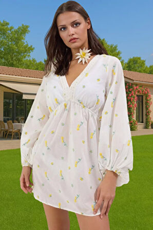 Rahat ve Şık Keten Karışımlı Çiçekli Maxi Elbise Rahat Ve Şık Uzun Ömürlü Günlük Kullanım İçin