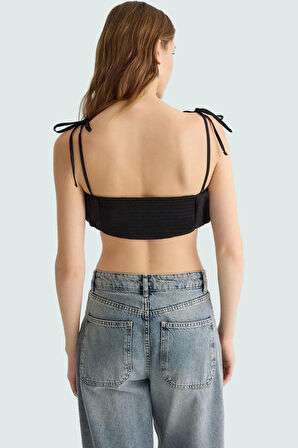 Super Crop Kolsuz Bluz %77 Polyester %23 Pamuk Dacron Kumaş Profesyonel Görünüm Kaliteli İşçilik