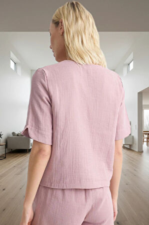 Rahatlık ve Şıklık Bir Arada Müslin Pijama Takımı Özel Tasarım Trend