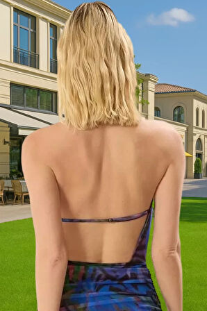 Yazlık Mini Tül Elbise Bodycon Kesim Degaje Yaka Rahat Ve Şık Zarifane Tasarım Özenle Seçilmiş