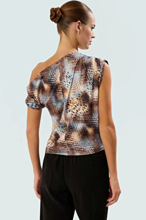 Regular Kalıp Polyester Bluz Yazlık Şıklık Seçkin Malzeme