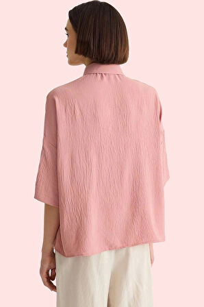 Kadın Basic Oversize Gömlek Şık Ve Rahat Günlük Kombinler İçin Hafta Sonu Kaliteli Malzeme