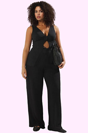 Kadın Finike Dokuma Uzun Boy Pantolon Yüksek Bel Geniş Paça Günlük Ve İş Dayanıklı Malzeme