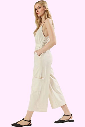 Kadın Wide Leg Pantolon Polyester Elastan Renk Yüksek Belli İlkbahar Sonbahar Günlük Kullanım