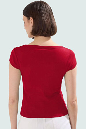 Vücuda Oturan Pamuklu Ribana Bluz Şık ve Rahat Yazlık Uzun Ömürlü Kullanım Trend Tasarım