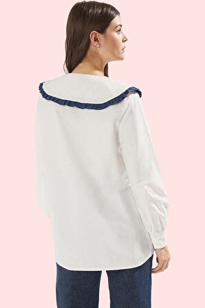 Kadın Pamuk Polyester Regular Kalıp Uzun Kollu Gömlek Modern Tasarım Yaz Aylarının Vazgeçilmezi