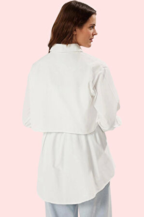 Kadın Pamuklu Gömlek Regular Kalıp A line Casual Günlük Kullanım Yaz Aylarının Vazgeçilmezi