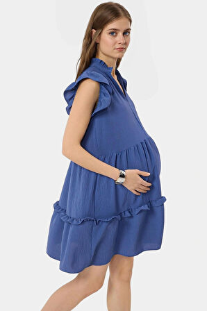 Şık Mini Elbise Aerobin Dokuma Polyester Düz Kesim Rahat Yazlık Zarifane Tasarım Kullanım