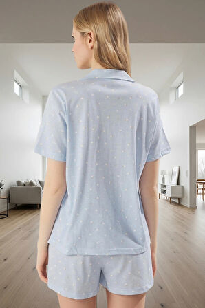 Örme Kalpli Pijama Nefes Alan Kumaş Regular Fit Yaz İçin İdeal Premium Kalite Modern Stil