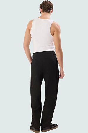 Erkek Modern Boru Paça Pantolon Casual Dokulu Gofre Kumaş Yaz Aylarının Vazgeçilmezi