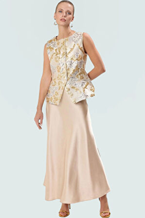 Regular Boy Alt Üst Takım Polyester Jakarlı Etnik Desen Fitted Şık Görünüm