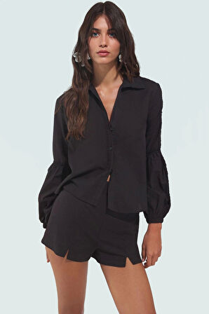 Yazlık Plaj Takımı Pamuk Gömlek ve Şort Rahat Şık Seçkin Malzeme Yüksek Kalite