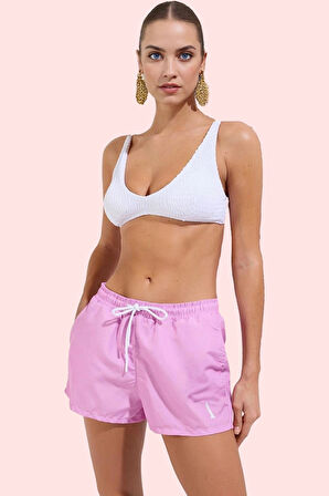 Kadın Şort Dokuma Kumaş Rahat Kesim Yazlık Plaj Kombinleri İçin Yaz Aylarının Vazgeçilmezi