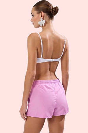 Kadın Şort Dokuma Kumaş Rahat Kesim Yazlık Plaj Kombinleri İçin Yaz Aylarının Vazgeçilmezi