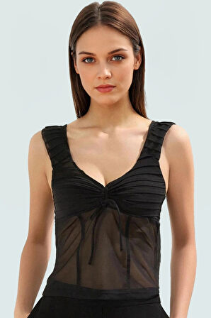 Kolsuz Örme Tül Bluz Rahatlık ve Şıklık Bir Arada Özel Tasarım Mükemmel Uyum Rahat Kullanım