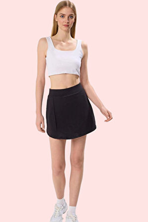 Kadın Spor Şort Etek Örme Kumaş Nefes Alabilir Rahat Yaz Kombinleri Günlük Kullanım Hafta Sonu