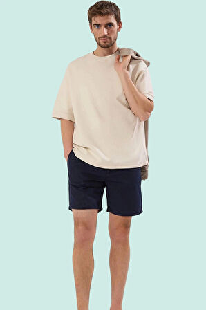 Erkek Klasik Şort Pamuk Oxford Dokuma Rahat Günlük Stil Hafta Sonu Yaz Aylarının Vazgeçilmezi