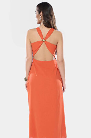 Yazlık Maxi Elbise Polyester Dokuma A Kesim Rahat Kalıp Kullanım Profesyonel Görünüm