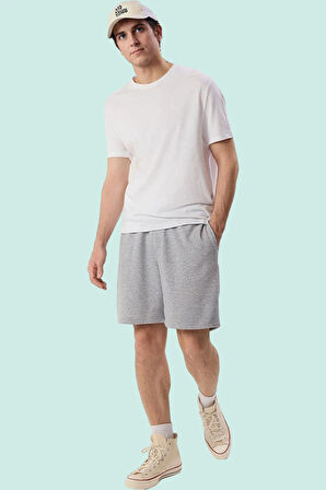 Erkek Kısa Boy Şort Pamuk Normal Bel Straight Kesim Günlük Kullanım Yaz Aylarının Vazgeçilmezi