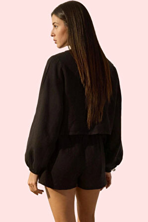 Kadın Doğal Keten Plaj Şortu Yazlık Rahat Şık ve Günlük Kullanım Yaz Aylarının Vazgeçilmezi