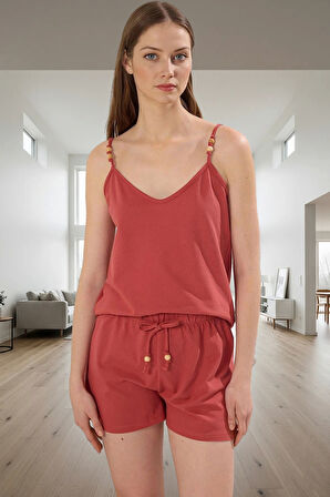 Yazlık %100 Pamuk Homewear Pijama Takımı Regular Boru Paça Özel Tasarım Profesyonel Görünüm