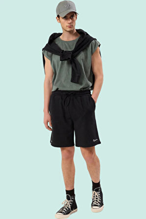 Erkek Kısa Boy Şort Örme Kumaş Nefes Alabilir Günlük Hafta Sonu Yaz Aylarının Vazgeçilmezi