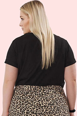 Kadın Mom Fit Denim Şort Çok Animal Desen Yüksek Bel Kısa Günlük Kombin Yaz Aylarının Vazgeçilmezi