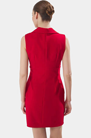 Kolsuz Mini Ceket Elbise Şık Rahat İş ve Günlük Zarifane Tasarım Konforlu Kesim