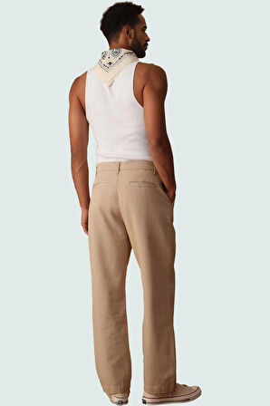 Erkek Pamuklu Geniş Paça Uzun Pantolon Casual ve Rahat Bir Stil Yaz Aylarının Vazgeçilmezi