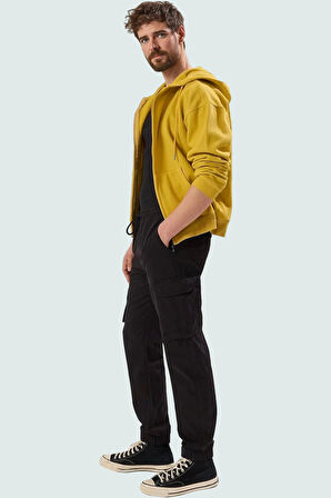 Erkek Casual Gabardin Pantolon Pamuk Rahat Lastikli Paça Jogger Yaz Aylarının Vazgeçilmezi