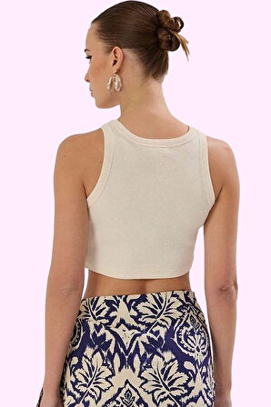 Kadın Lilyum Dokuma Viskoz Midi Etek Sarong Kesim Etnik Desenli Yaz Aylarının Vazgeçilmezi