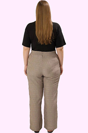 Kadın Polyester Büyük Beden Pantolon Geniş Paça Günlük Kullanım Yaz Aylarının Vazgeçilmezi