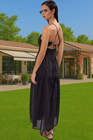 Yazlık 100 Pamuk Maxi Elbise Vual Dokuma Rahat Özenle Seçilmiş Premium Kalite Mükemmel Uyum