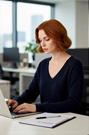 Kadın Günlük Kombinler İçin Rahat Oversize Triko V Yaka Düşük Kol Kışlık Kazak Kaliteli Şık