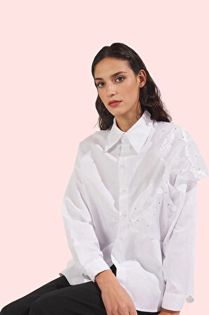 Kadın Relaxed Kalıp Terrycotton Gömlek Uzun Kollu Günlük Ve İş Hayatı Yaz Aylarının Vazgeçilmezi