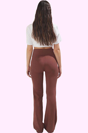 Kadın İspanyol Paça Pantolon Flare Kalıp Günlük Şıklık İçin Mükemmel Seçim Kaliteli Malzeme