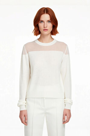 Kadın Casual Basic Siluet İnce Triko Kazak Bisiklet Yaka Uzun Kol İlkbahar Sonbahar Stili Kaliteli