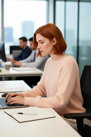 Kadın Kayık Yaka Kalın Tüylü Dokulu Triko Kazak Standart Kollu Kış Günleri İçin Konforlu Kaliteli