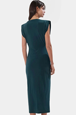 Nefes Alan Örme Bodycon Elbise 128 cm Boy Rahat Kalıp Şık Görünüm Kaliteli İşçilik Özel Tasarım