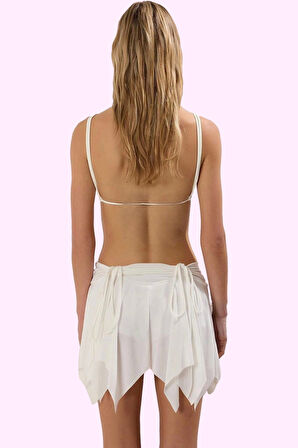 Kadın Örme Mini Etek Pamuk Bodycone Kesim Yazlık Plaj Günlük Kullanım Yaz Aylarının Vazgeçilmezi