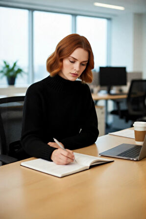 Kadın Kalın Oversize Triko Kazak Dik Yaka Detayıyla Casual Kombinlerin Vazgeçilmezi Kaliteli